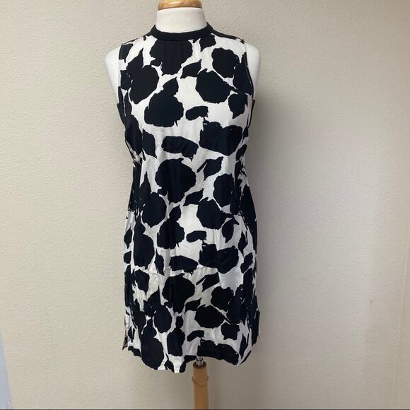 10 Crosby Derek Lam Abstract Dress Black White 8 - Picture 2 of 12